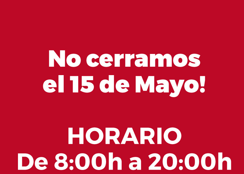 No cerramos!